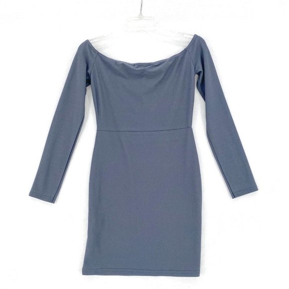 PrettyLittleThing Lace Up Bodycon Knit Mini Dress - Picture 4 of 6